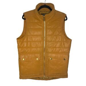Jordan Craig Quilted Camel Puffer Vest Men’s Medium